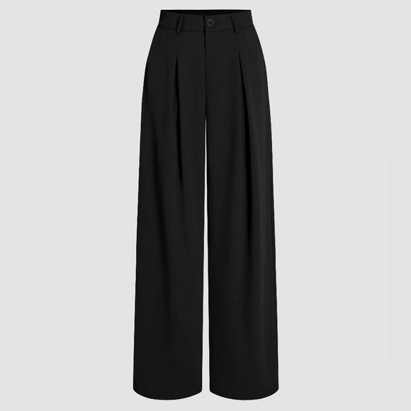 Cider Pants & Jumpsuits Nwt Milk Tea Pleated Wide Leg Trousers Poshmark